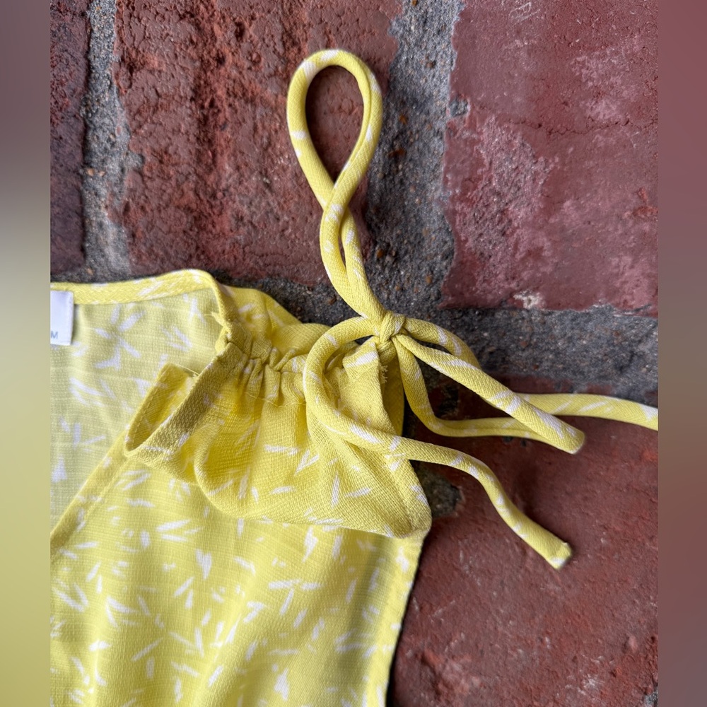 Mod Yellow Patterned Tank Top - image 2